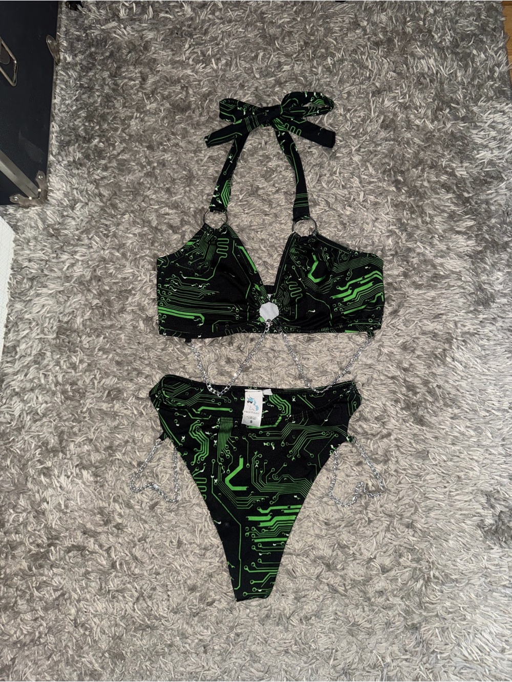 iheartraves 2-piece cyber bikini set